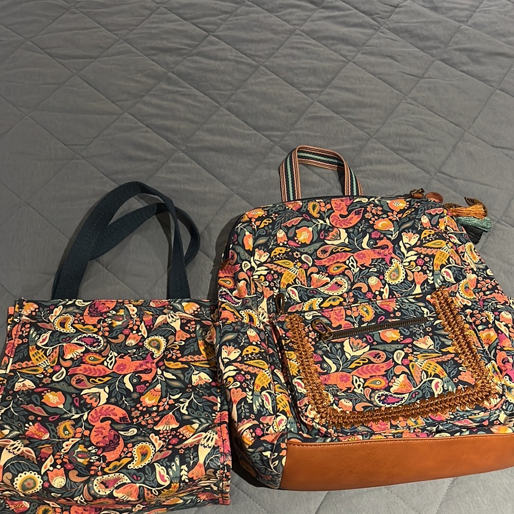 Sakroots  backpack and lunch bag
